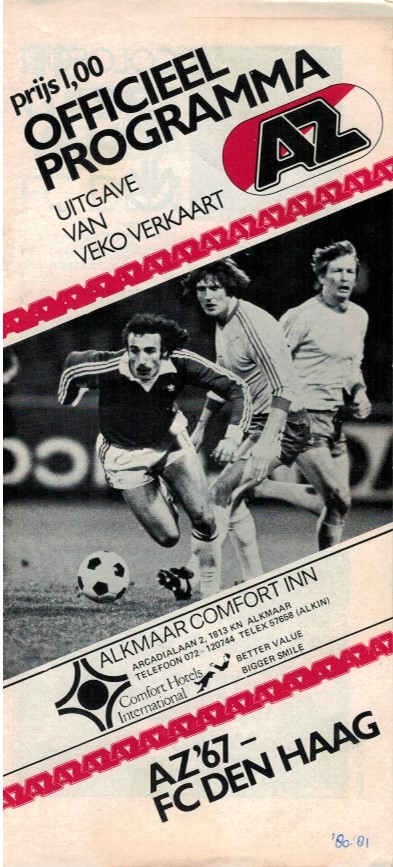 AZ Programma 13-sep-1980 FC Den Haag